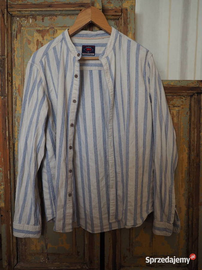 Koszula Męska100 BawełnaStójkaLDenim CO Odzież codzienna Szczecin