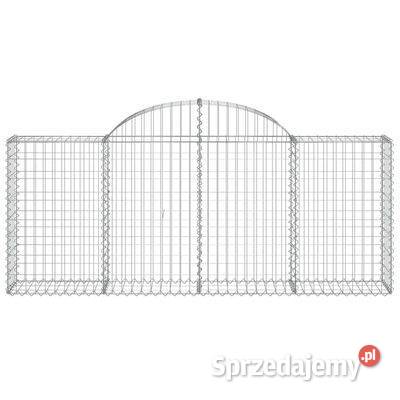 vidaXL Łukowaty kosz gabionowy 200x30x80100