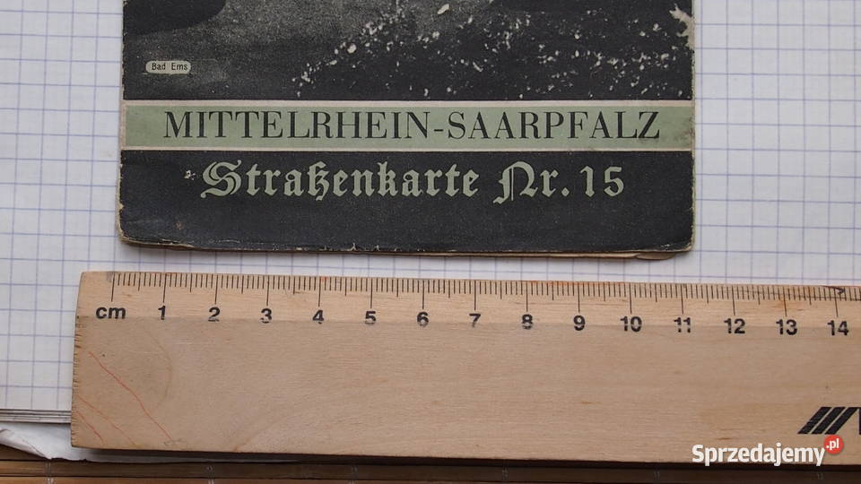 Mapa SHELL Reise Dienst MittelRhein Saarpfalz Tychy sprzedam