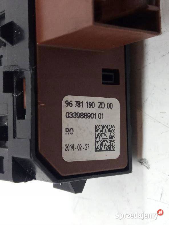 PRZEŁĄCZNIK FOTELA MASAŻU 96781190ZD Citroen C4 sprzedam