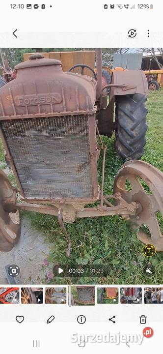 Traktor zabytkowy FORDSON N F I E27N kujawsko-pomorskie