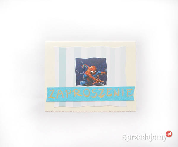 spiderman zaproszenie puste fajne zaproszenie Opole sprzedam