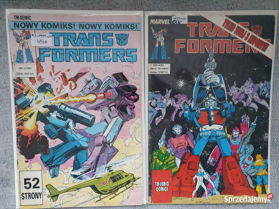 Transformers zestaw 5 komiksów wydawnictwo sprzedam