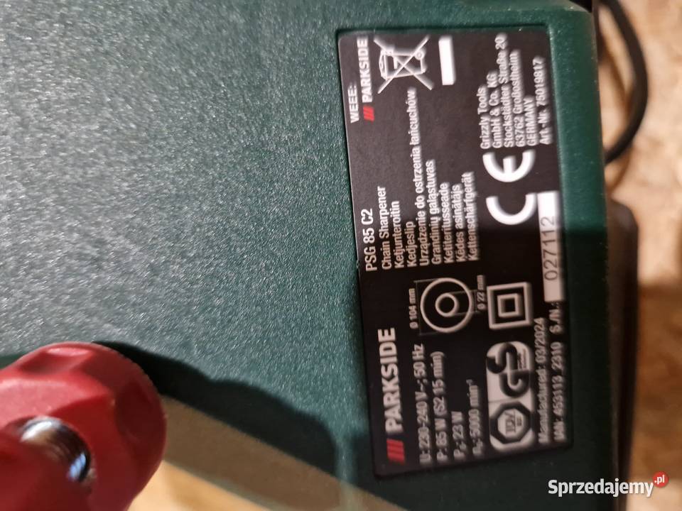 PARKSIDE Ostrzałka do łańcuchów PSG 85 C2 85 W Głogowa