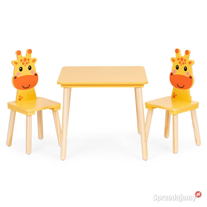 Zestaw mebli dzieci stolik 2 krzesła żyrafa Smogorzów