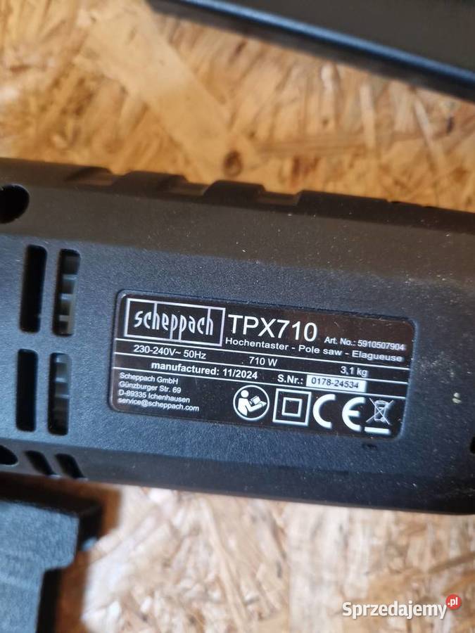 Nożyce pilarka do żywopłotu Scheppach TPX710 2w1 Głogowa