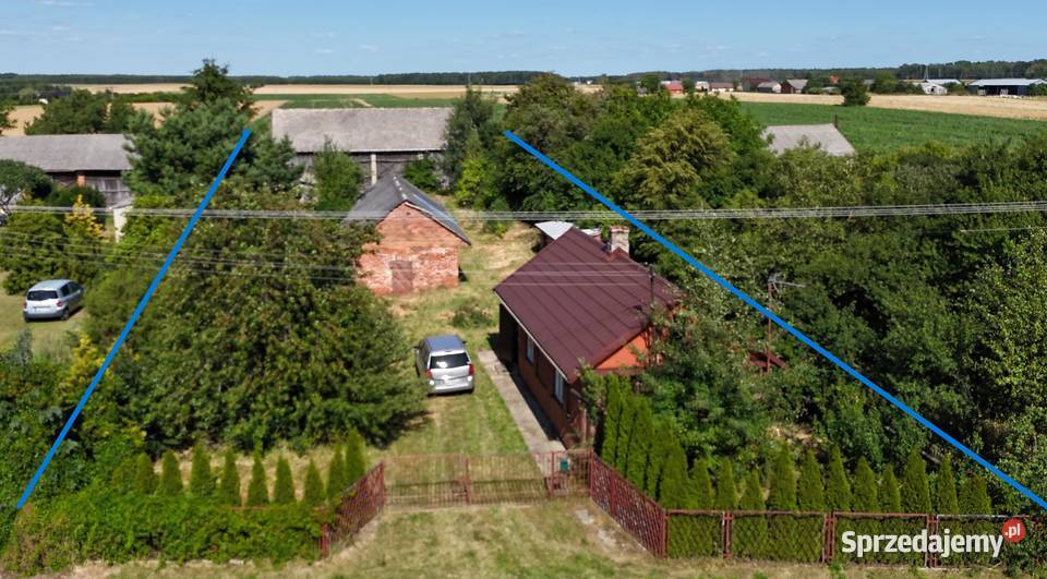 Siedlisko gospodarstwo dom obora stodoła 17 arów prąd lubelskie Niedźwiada