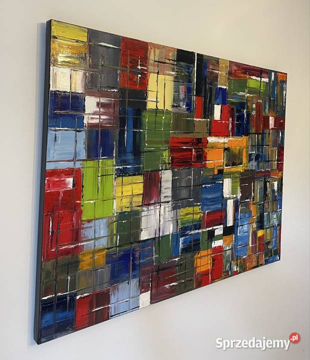 Duży obraz olejny Obrazki i obrazy Warszawa sprzedam