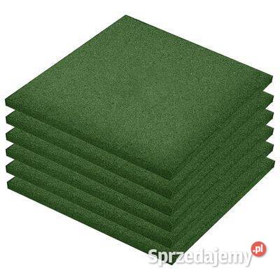 vidaXL Gumowe płyty 6 50 x 50 x 3 zielone92321 Warszawa sprzedam