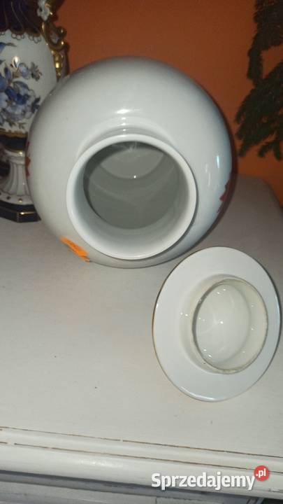 Wazon Amfora Urna Meissen Czerwony Smok Red