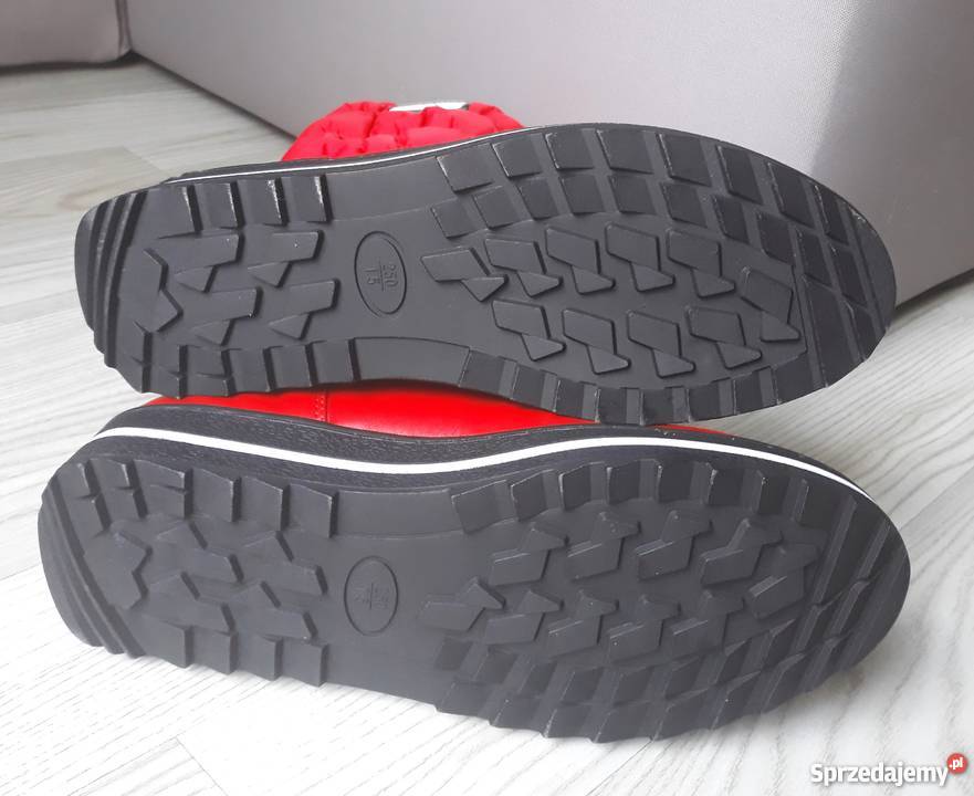 NOWE czerwone buty zimowe śniegowce 25 39 25cm świętokrzyskie Ostrowiec Świętokrzyski