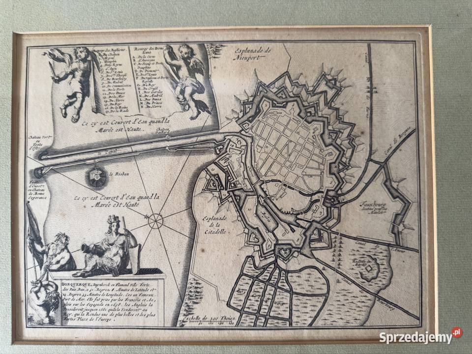 Mapa Antyczny Miedzioryt XVII Wiek Oryginalna śląskie sprzedam