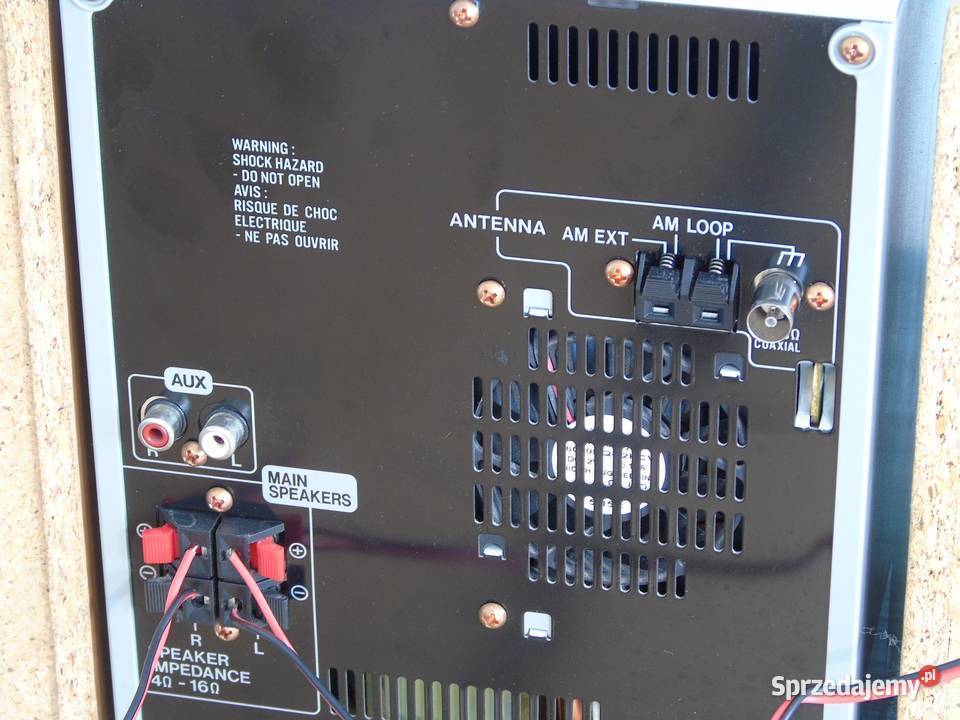 Japońska wieża audio JVC UXP400 pilot kolumny podkarpackie Jasło