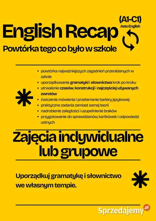 Korepetycje Angielski 5 lat doświadczenia Online