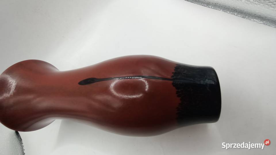 Wazon duży czarne szkło Ebony Zamość