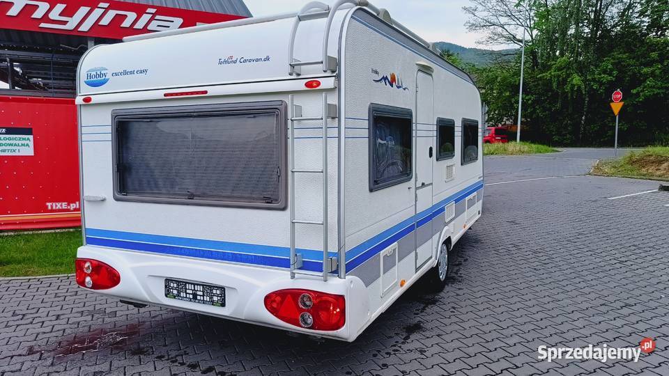 przyczepa kempingowa HOBBY 2004 campingowa śląskie Międzybrodzie Bialskie