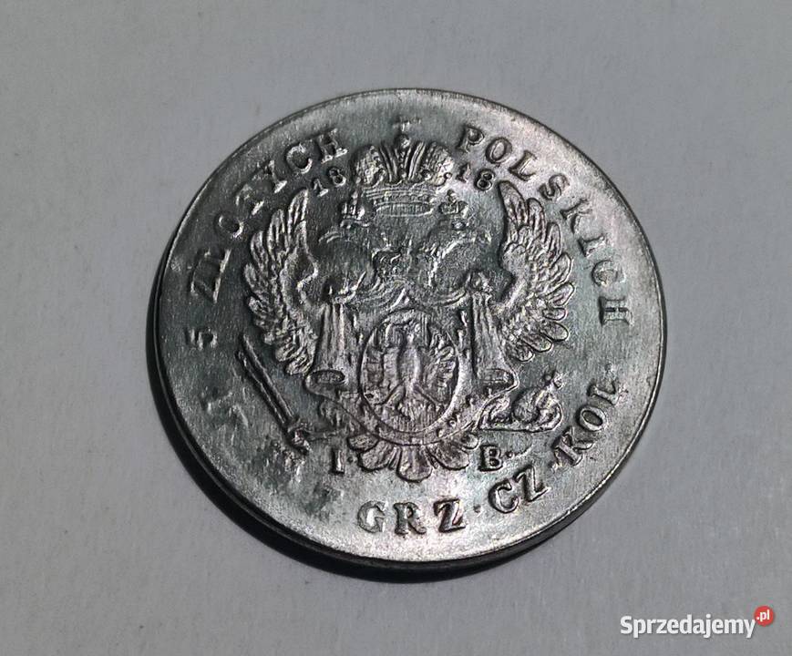 MonetaNumizmatKopia 5 ZŁOTYCH 1818 ALEKSANDER I mazowieckie Pruszków