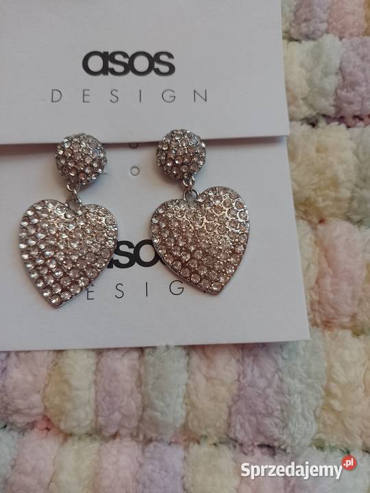 ASOS Bogato zdobione kolczyki z Londynu serca Kraków