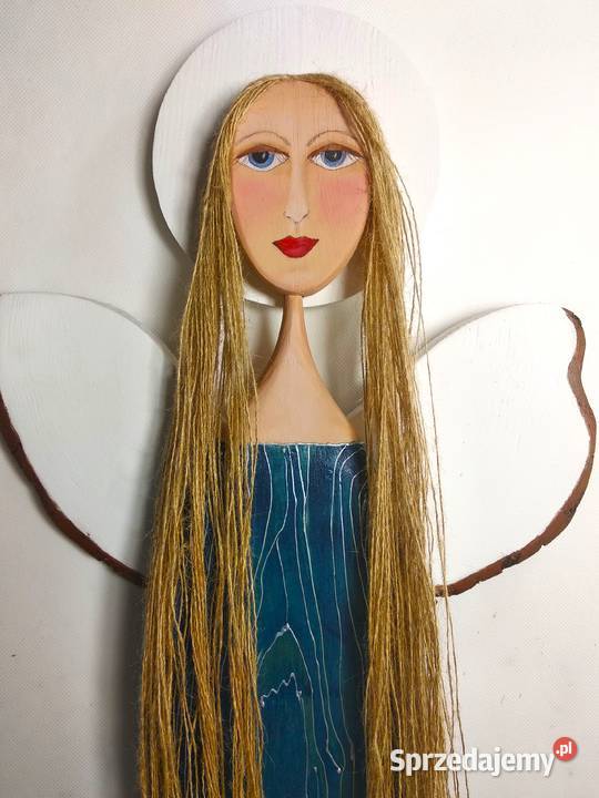 Anioł dobrych myśli Ozdoba pokoju niebieski