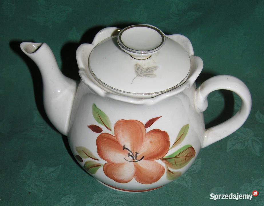 imbryk ręcznie malowany sygn KK Porcelana i szkło Bartków