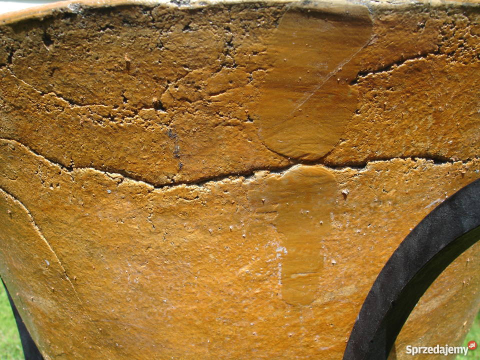 Donica ceramiczna mrozoodporna w stojaku 39 x 75 Jelenia Góra