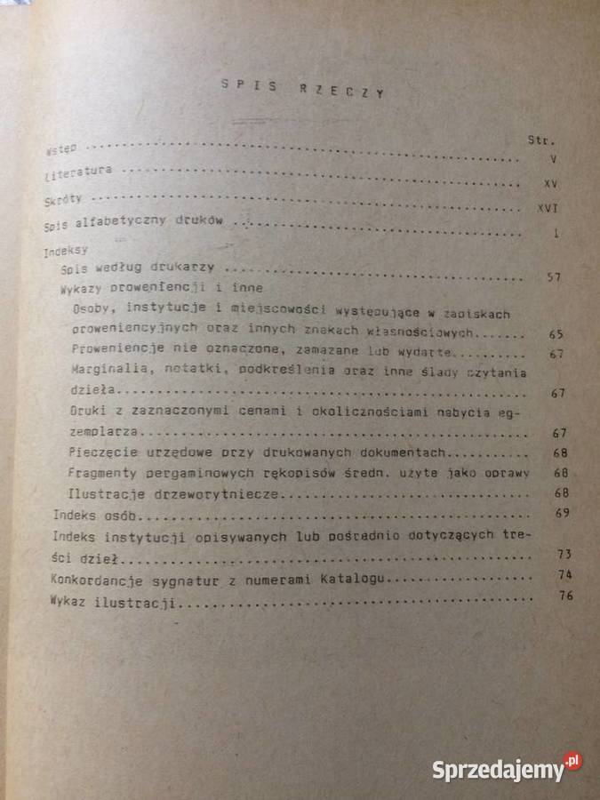 3759 Katalog Starych Druków Pomeranica XVI sprzedam