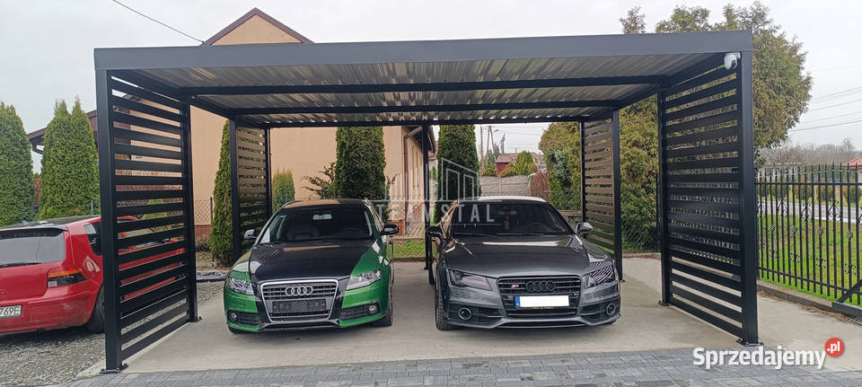CarPort PREMIUM Wiata samochodowa 6x6 Antracyt Ruda Śląska