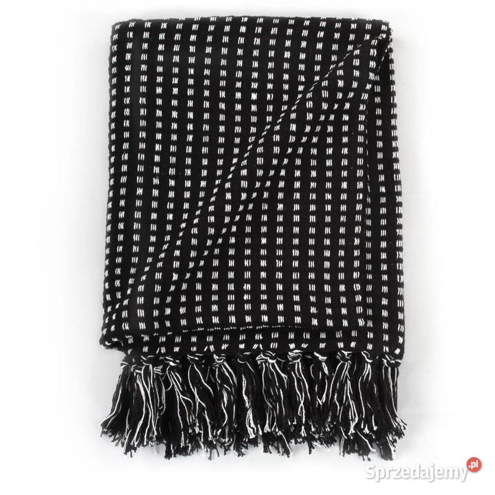 awełniana narzuta w kratkę 160 x 210 Warszawa sprzedam