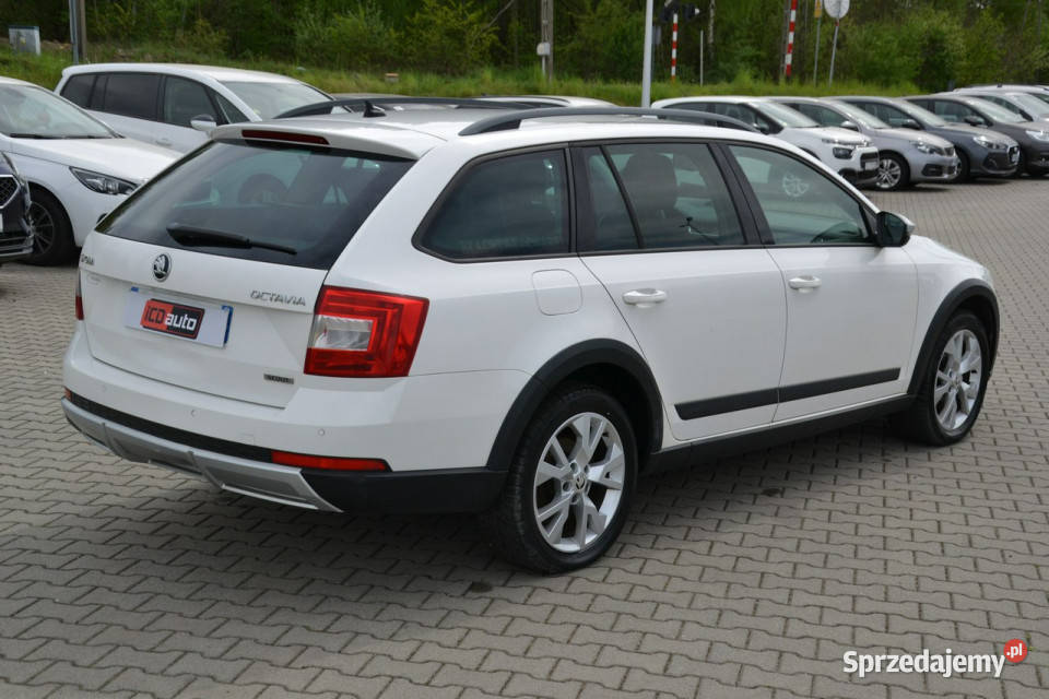 koda Octavia SCOUT 20 tdi 150 4x4 nawigacja biały małopolskie Kęty sprzedam