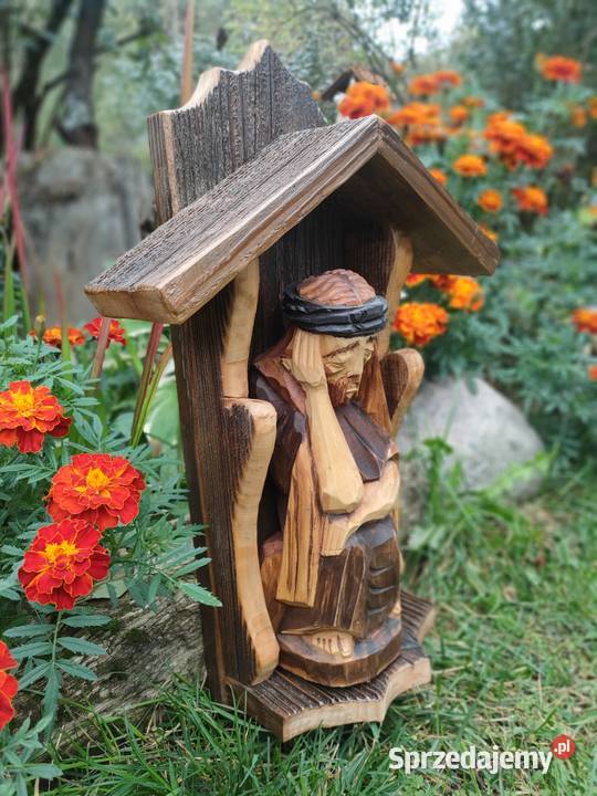 Drewniana kapliczka Figurki i rzeźby Siedlce