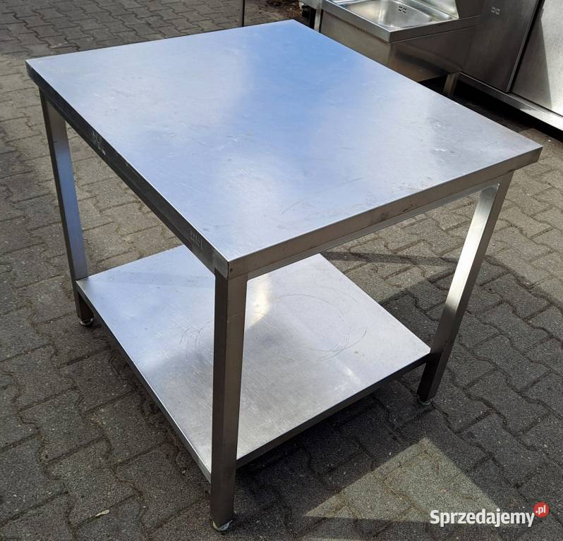 STÓŁ Z PÓŁKĄ CENTRALNY DORA METAL 908085 M1557N Nowe Skalmierzyce