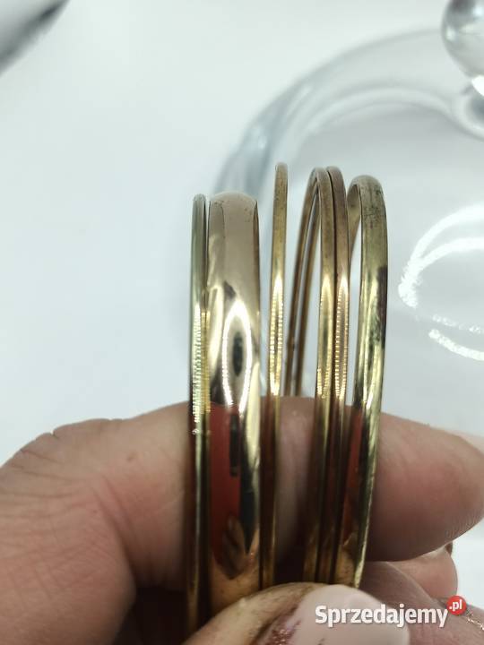 Biżuteria bransoletka 6 sztuk w kolorze złotym lubelskie Zamość sprzedam