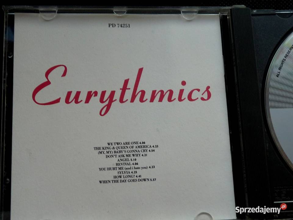 Eurythmics We Too Are One CD pierwsze wydanie dolnośląskie Wrocław