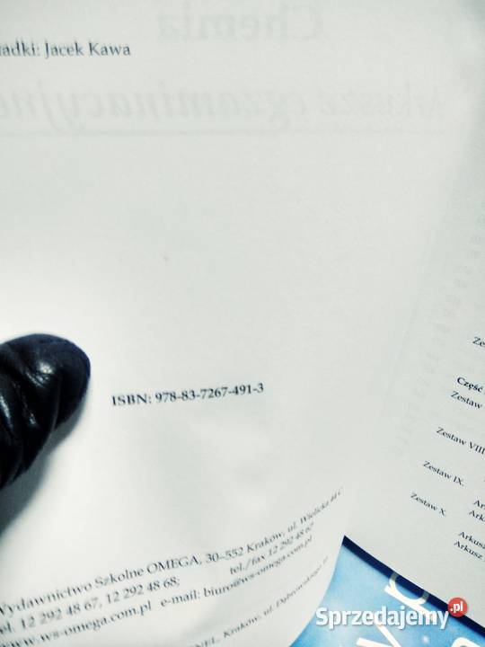 Chemia matura antykwariat szkolny omega Warszawa