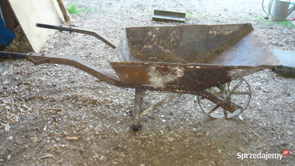 Taczka metalowa stara PRL żelazna do ogrodu na podlaskie Sokółka sprzedam