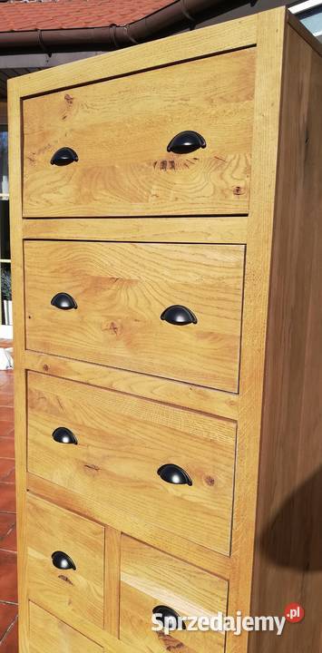 Szafka dębowa lite drewno loft komoda drewniana Garwolin