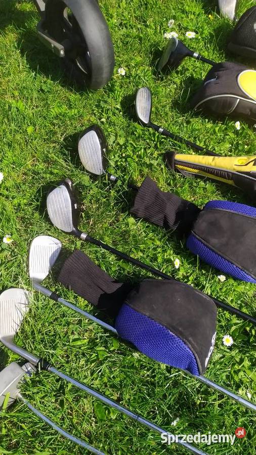 Zestaw kije golfowe torba i wózek trzy kołowy na Biała Podlaska