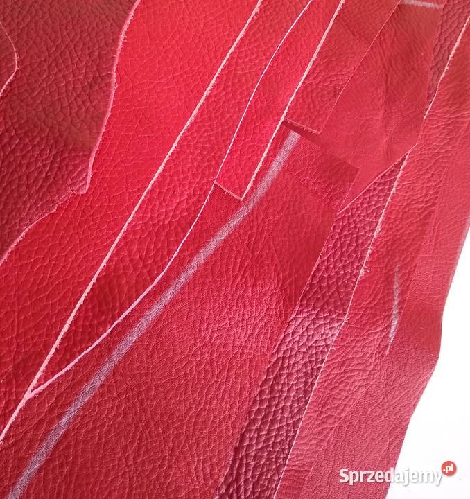 Skóra Licowa Włoska średnie i małe kawałki Gdańsk