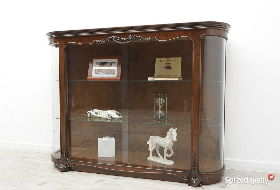 Zabytkowa witryna chippendale z lat 40tych