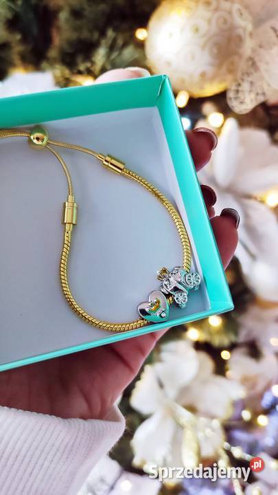 Bransoletka ZŁOTA modułowa regulowana charmsy Warszawa