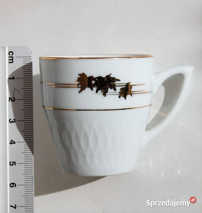 Filiżanki biała porcelana chińska złocona Lublin