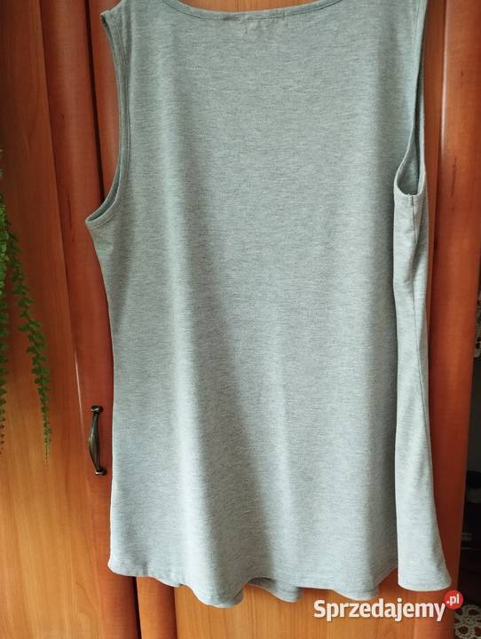 Top jasnoszary duży rozmiar