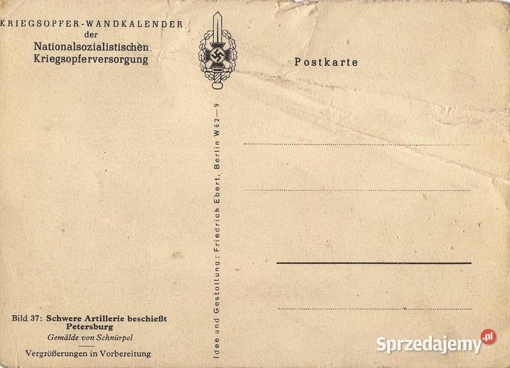 Kartki z cyklu Niemiecka propaganda III Rzeszy