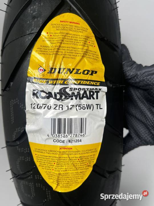 Opona motocyklowa Dunlop Sportmax Roadsmart Łobżenica sprzedam