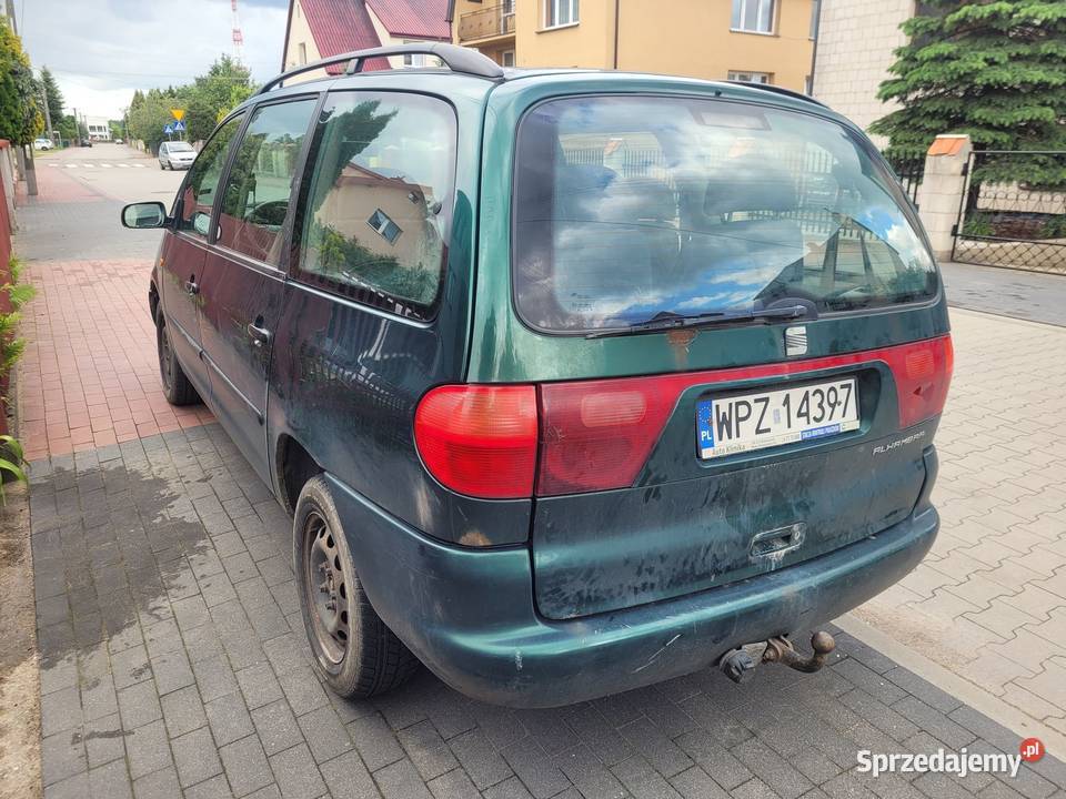 Seat Alhambra 19 TDI 90 2000r hak 7 miejsc Ostrołęka