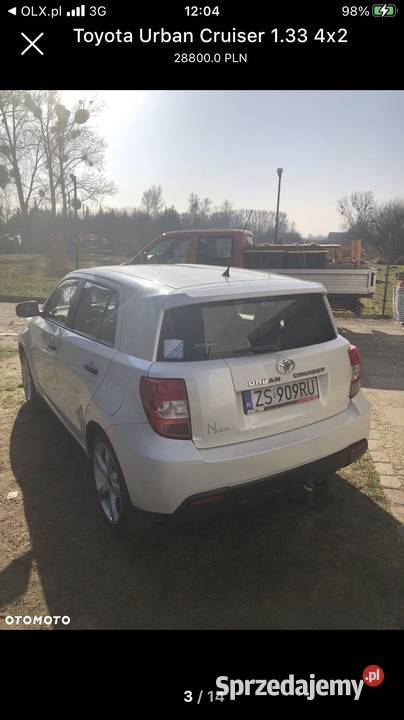 Toyota Urban Cruiser 13 benzyna 2012