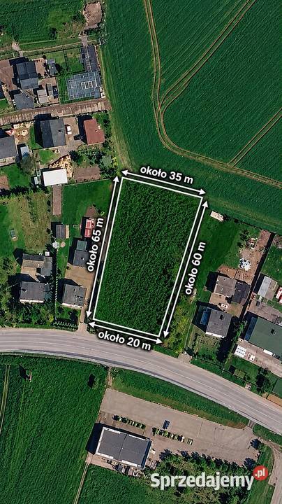 DZIAŁKA BUDOWLANA W SPOKOJNEJ OKOLICY NIEDALEKO 1650m2 Mąkowarsko