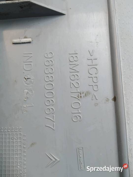 SCHOWEK PRAWY PASAŻERA DESKI 9638006677 Citroen Rok produkcji 2007 Schowki, półki