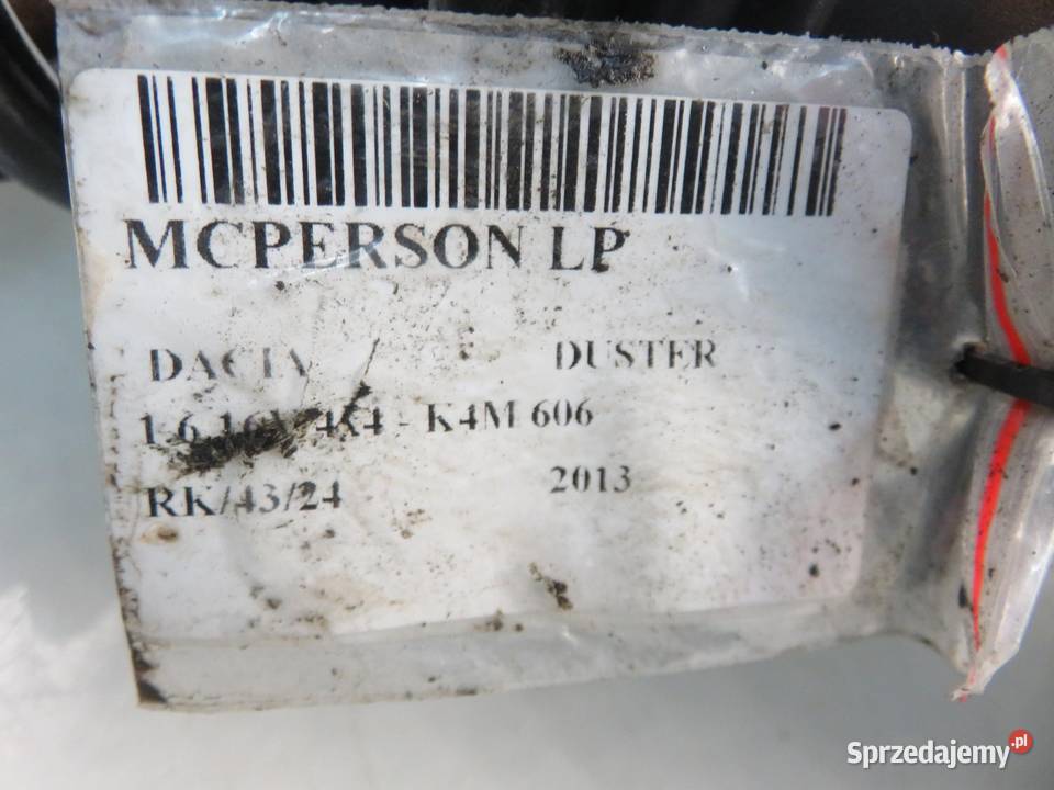 MCPERSON LEWY PRZEDNI DACIA DUSTER 16 16V 4x4 Amortyzatory