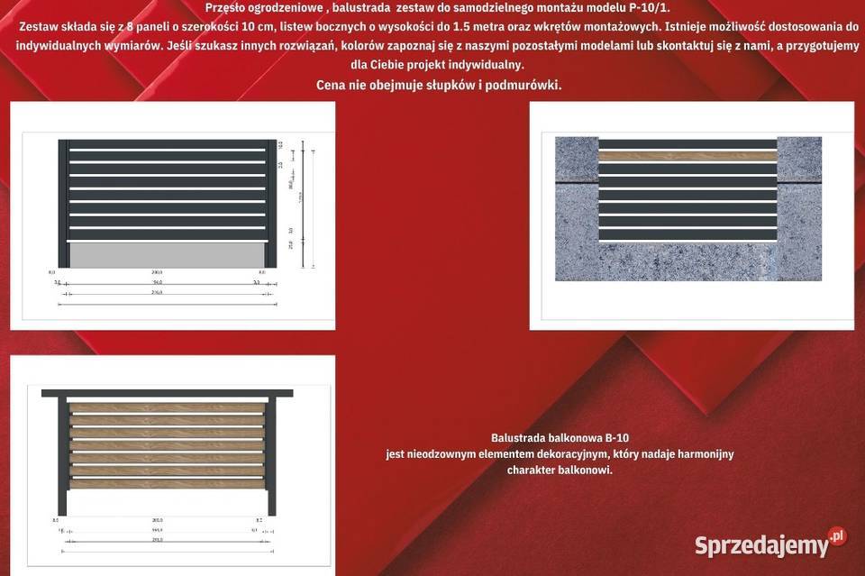 Ceownik ogrodzeniowy szerokość 10 ogrodzenia Dębica